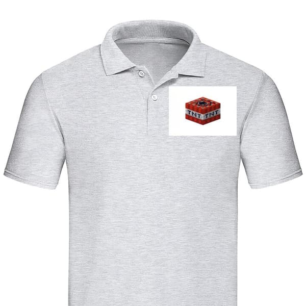Klassisk Piké | Pikétröja för Vuxna Minecraft TNT