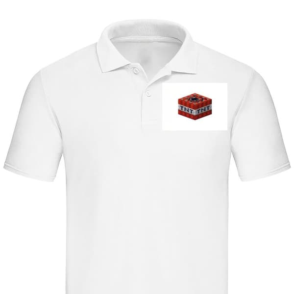Klassisk Piké | Pikétröja för Vuxna Minecraft TNT