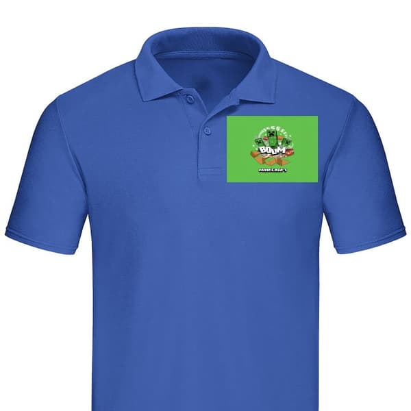 Klassisk Piké | Pikétröja för Vuxna Minecraft Boom