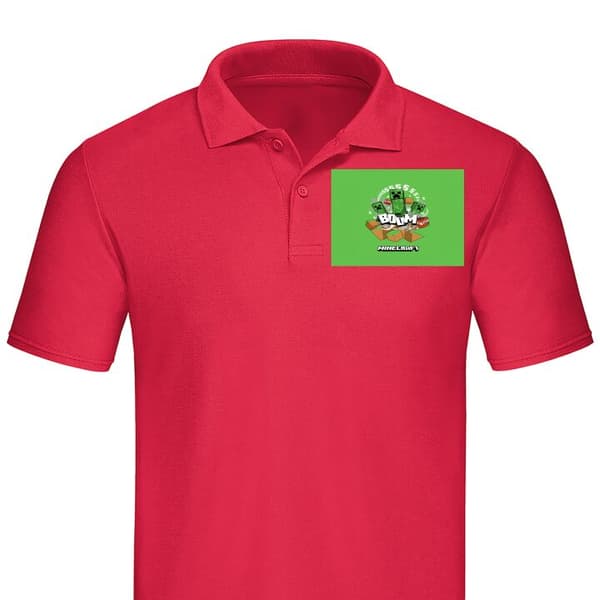 Klassisk Piké | Pikétröja för Vuxna Minecraft Boom