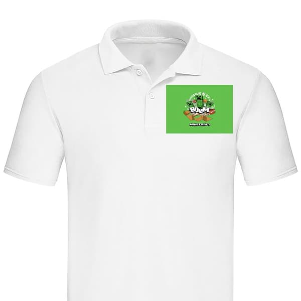 Klassisk Piké | Pikétröja för Vuxna Minecraft Boom