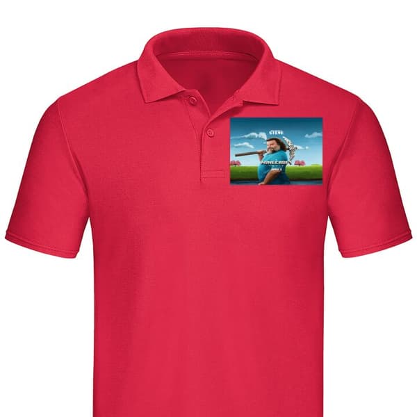 Klassisk Piké | Pikétröja för Vuxna A Minecraft Movie