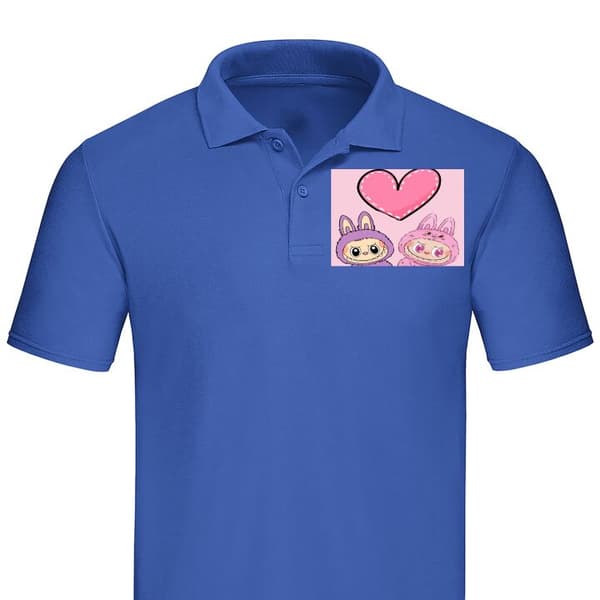 Klassisk Poloshirt | Poloshirt til Voksne Labubu Pink Monster