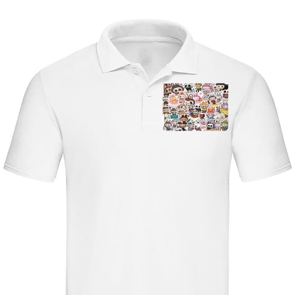 Klassisk Piqué | Piquégenser for Voksne Labubu All-Stars – POP Hvit XX-Large