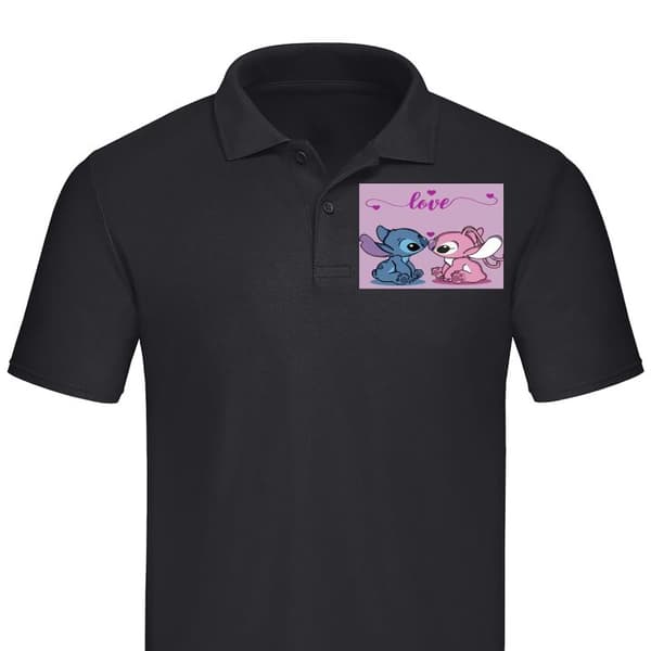Klassisk Poloshirt | Poloshirt til Voksne Lilo & Stitch - Ange