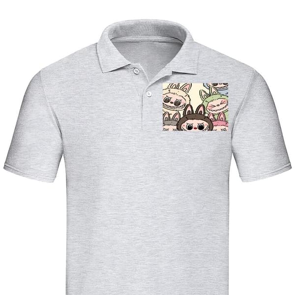 Klassisk Poloshirt | Poloshirt til Voksne Labubu Pastel Collec