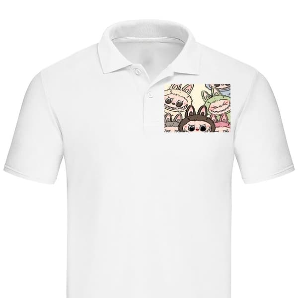 Klassisk Poloshirt | Poloshirt til Voksne Labubu Pastel Collec