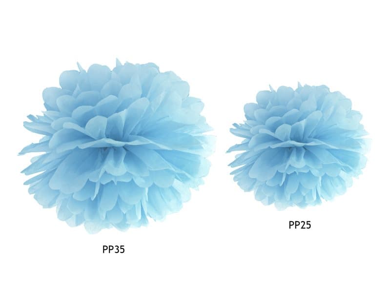 Pom poms Ljusblå, 1 st.