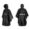 Pikkukuva 3 / 10: Monikäyttöinen hupullinen sadeponcho / telttapeite / katos retkeilyretkeilyyn