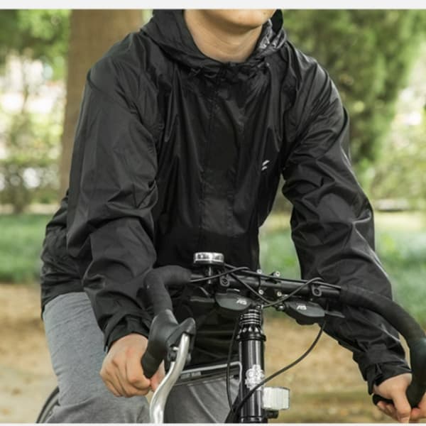 INF Vattentät cykelregnjacka med reflexer för utomhusaktiviteter