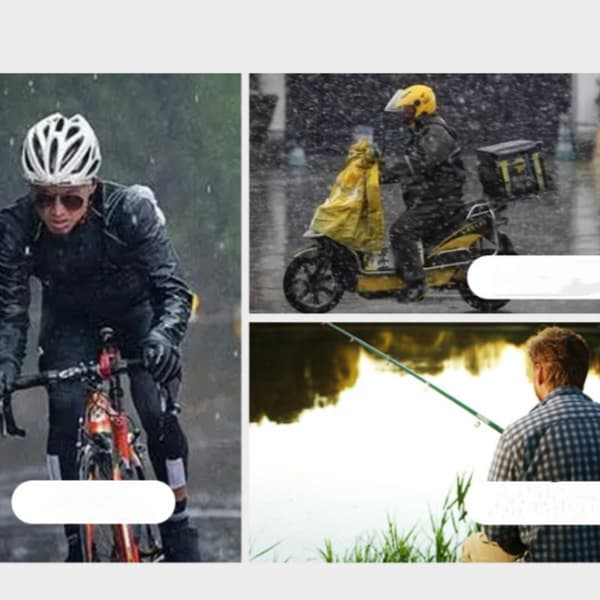 INF Vattentät cykelregnjacka för vandring och pendling