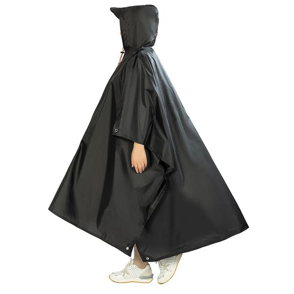 INF Multifunktionell regnponcho Svart