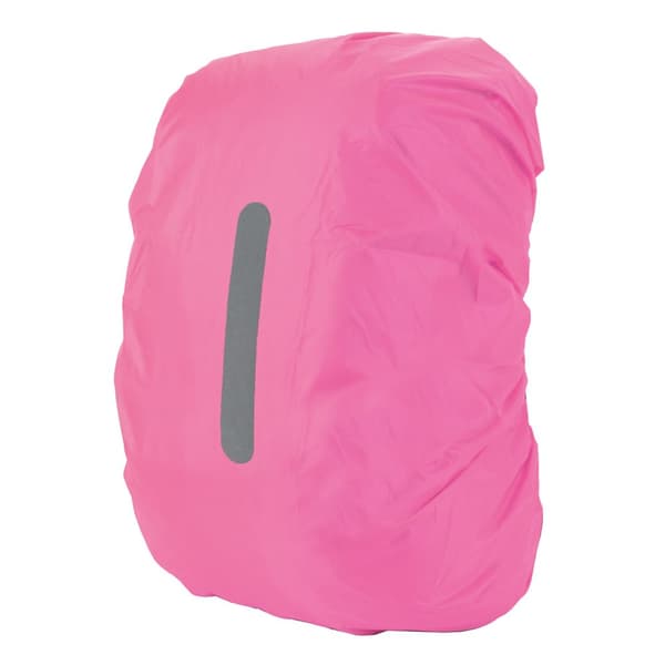 INF Reflekterende regnslag til rygsække - Bright Pink L