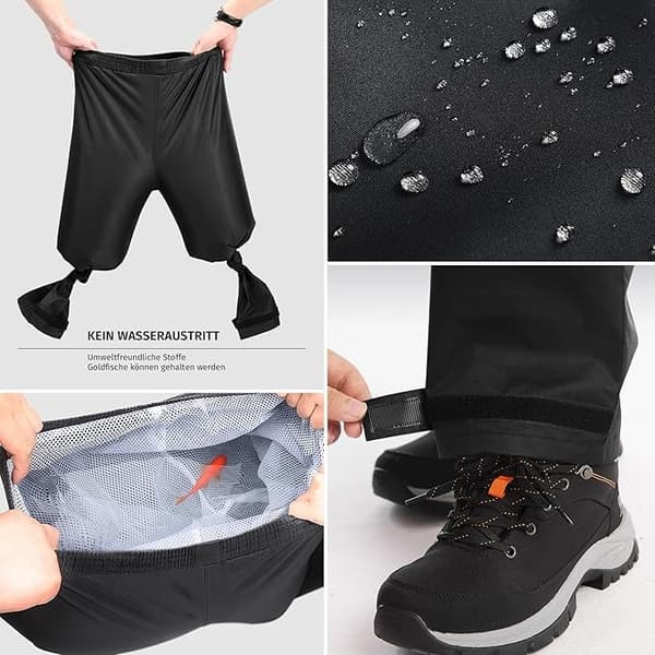 INF Delad regnrocksset, svart dubbellagers Oxfordduk - Basic Model M