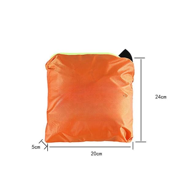 INF Vattentät regnponcho - Svart polyester PU