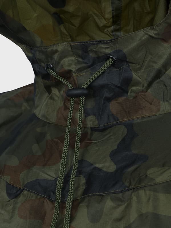 RipStop WZ93 Dominator PL regnfrakke poncho med skov