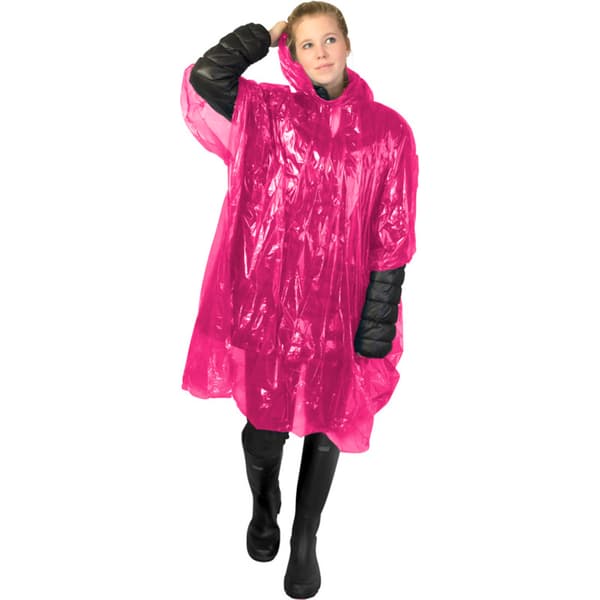 Bullet Ziva Unisex regnponcho til engangsbrug for voksne med pose