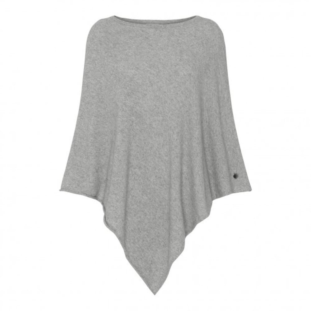 Pulse poncho - light grey melange