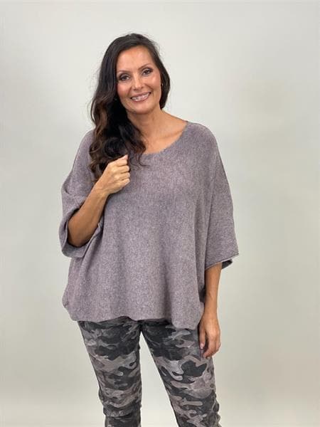 Stickad poncho/tröja-Mix by heart