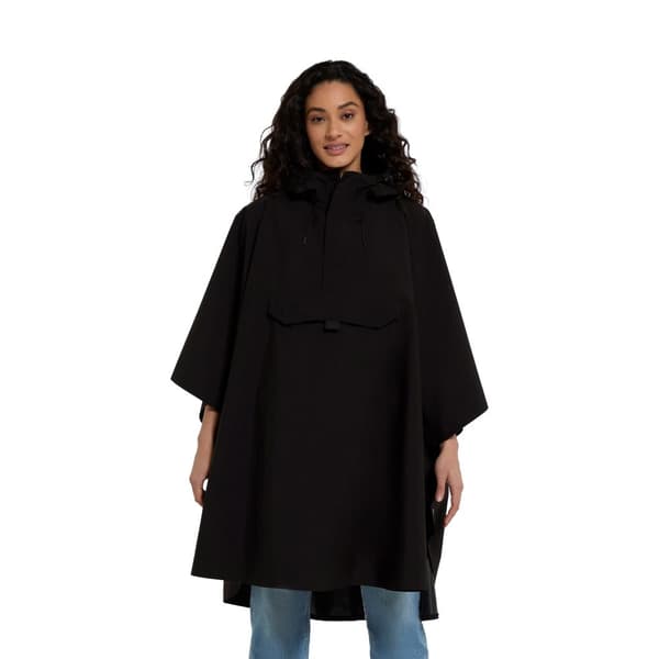 Animal Womens/Ladies Pace Waterproof Poncho Black One Size