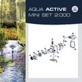 Miniatyrbild 2 av 5: FIAP 2716 Aqua Active Mini Set 2000 Springbrunnspump, Vattenspelpump 2000 l/h