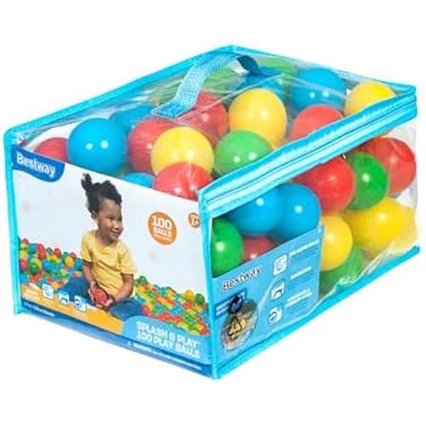 Spelkulor - BESTWAY - Splash & Play™ - 100 kulor - Diameter 5,85 cm - Flerfärgad