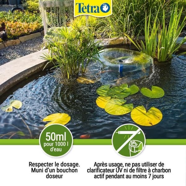 Anti-alger för trädgårdsdammar - Tetra Pond Algofin - 3 L
