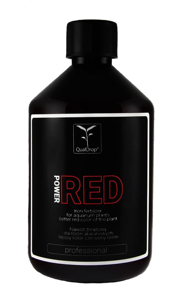 QualDrop Power Red 500 ml - intensiv röd färg från vattenväxter