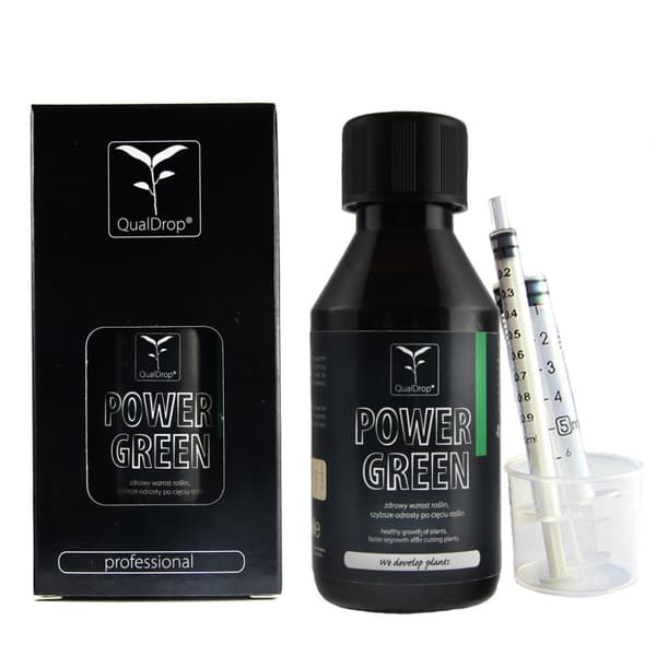 QualDrop POWER GREEN preparat för akvarieväxter 125 ml - hälsosam och snabbare tillväxt