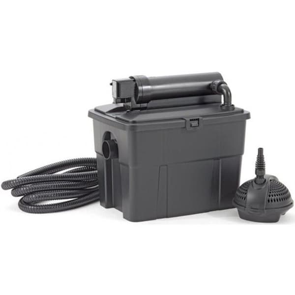 5000 UVC dammfilter med pump - PONTEC - Flerkammar - Anti-alger - Svart