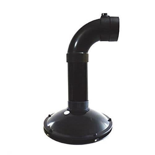 Trädgårdsavlopp - AQUAFORTE - SB141 - Svart - Med ventilation - 110mm