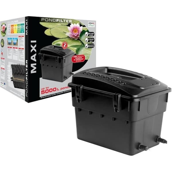 Bassängfilter - Okänt Hem - 5 m³ - Svart - Pumpkapacitet 7500-1000 LPH - 1 tum