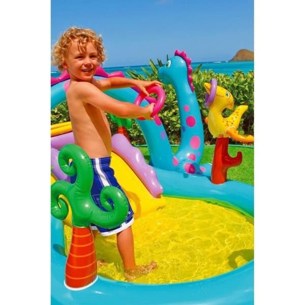 Intex Dinoland Uppblåsbar Pool Lekplats Trädgård Pool 90805