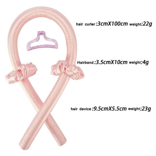 Lämpötön kiharrin, Heatless Curling, Kiharta hiukset ilman lämpöä, Kit