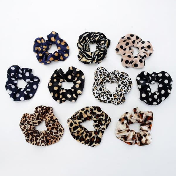 12 stk Fløyelshår Scrunchies, hårbånd, hårbånd, Hårbånd