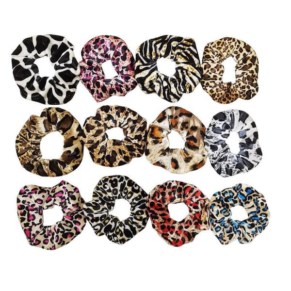 12 stk Fløyelshår Scrunchies, hårbånd, hårbånd, Hårbånd