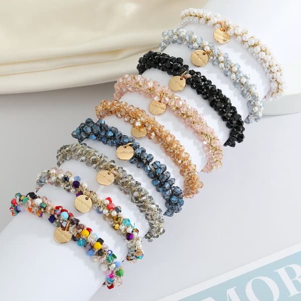 Hårbånd med sten - Bryllup - Armbånd