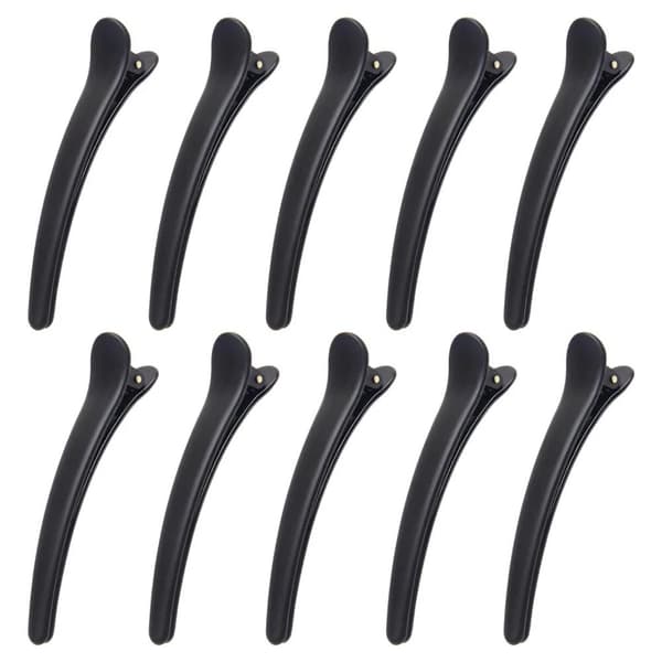 INF Professionel Frisørsalon Hårnåle Sort Plastic Single Prong 2 7,8 cm