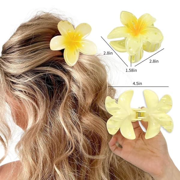 INF Hårklämmor med blommor 4-pack