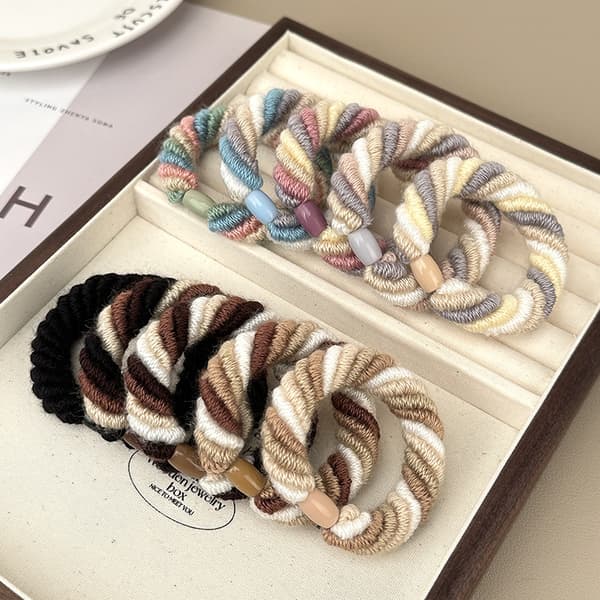 INF Elastiske hårbånd Scrunchy Hair Bindes Reb 10-Styk Model 5