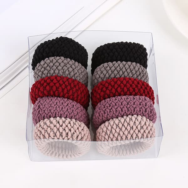 INF Elastiske hårbånd Scrunchy Hair Bindes Reb 10-Styk