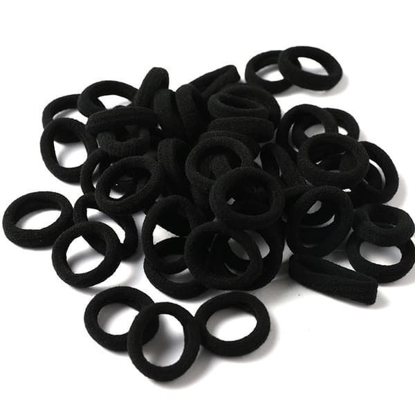 INF Elastiske hårbånd Hestehaleholdere Gummibånd 100-stykke