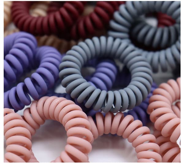 INF Spiral stærk gummi elastisk hårbånd 5-delt