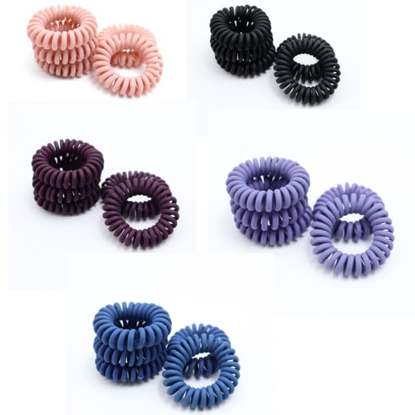 INF Spiral stærk gummi elastisk hårbånd 5-delt