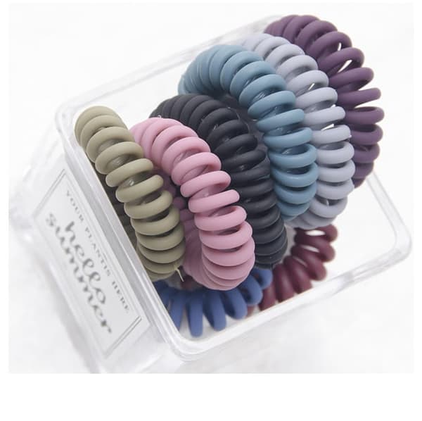 INF Spiral stærk gummi elastisk hårbånd 5-delt