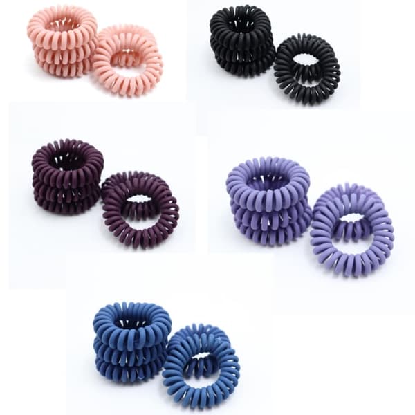 INF Spiral stærk gummi elastisk hårbånd 5-delt