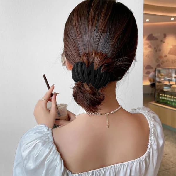 INF Kvinder Fuglerede Hair Bun Klo Clips