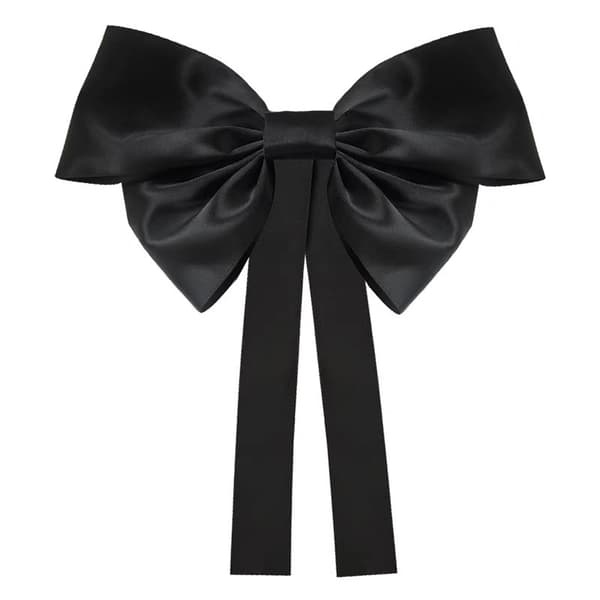 INF Long Tail Satin Hair Bow Clip