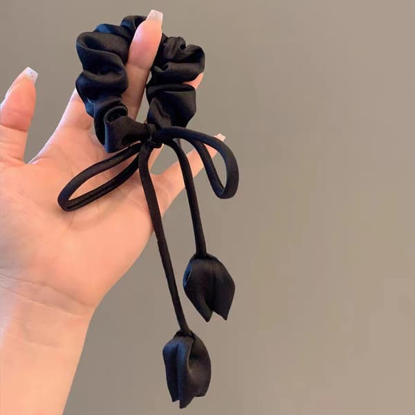 INF Sløjfe Hår Scrunchies Hårbånd Med Tulipan Decor 2-Pak