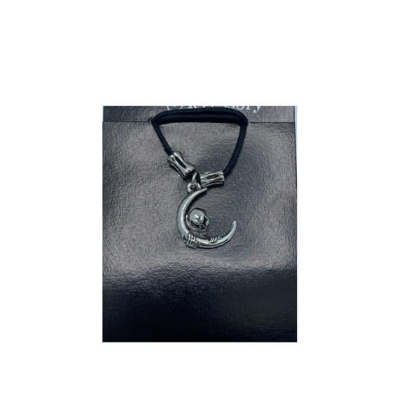Necklace moon with skeleton